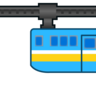 高架铁路 Emoji 🚟 image - Emojidex style