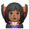 Woman Vampire: Medium-Dark Skin Tone Emoji 🧛🏾‍♀️ image - Samsung style