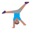 Man Cartwheeling: Medium Skin Tone Emoji 🤸🏽‍♂️ image - Microsoft Classic 2D style
