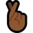 Crossed Fingers: Medium-Dark Skin Tone