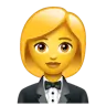 Woman In Tuxedo Emoji 🤵‍♀️ image - WhatsApp style