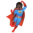 Woman Superhero: Dark Skin Tone