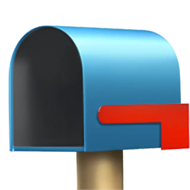 Open Mailbox With Lowered Flag