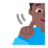 Deaf Man: Medium-Dark Skin Tone