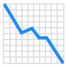 Wykres z trendem w dół Emoji 📉 image - Emojidex style