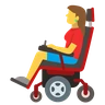 Woman In Motorized Wheelchair Emoji 👩‍🦼 image - Skype style