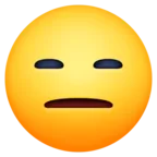 Visage sans expression