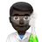 Man Scientist: Dark Skin Tone