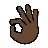 Ok Hand: Dark Skin Tone