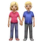 Woman And Man Holding Hands: Medium-Light Skin Tone