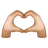 Heart Hands: Medium-Light Skin Tone