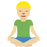 Man In Lotus Position: Medium-Light Skin Tone Emoji 🧘🏼‍♂️ image - Twitter / X (Twemoji) style
