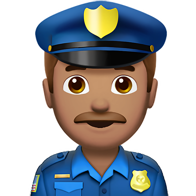 Man Police Officer: Medium Skin Tone
