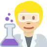 Scientist: Medium-Light Skin Tone Emoji 🧑🏼‍🔬 image - Twitter / X (Twemoji) style
