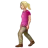 Woman Walking: Medium-Light Skin Tone