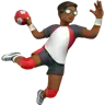 Man Playing Handball: Medium-Dark Skin Tone Emoji 🤾🏾‍♂️ image - Apple style