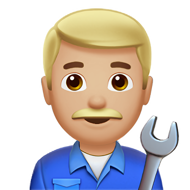 Man Mechanic: Medium-Light Skin Tone