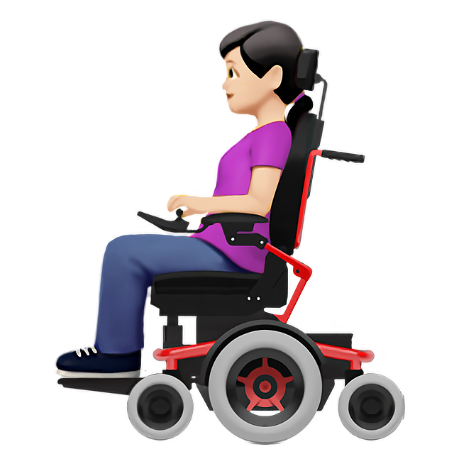 Woman In Motorized Wheelchair: Light Skin Tone