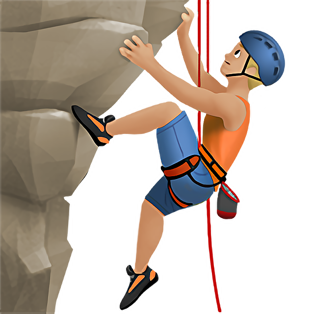 Man Climbing: Medium-Light Skin Tone