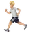 Person Running: Medium-Light Skin Tone