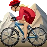 Woman Mountain Biking: Medium-Light Skin Tone Emoji 🚵🏼‍♀️ image - Apple style