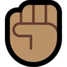 Raised Fist: Medium Skin Tone Emoji ✊🏽 image - Microsoft Windows 10 Segoe UI Emoji style