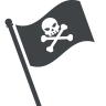 Pirate Flag Emoji 🏴‍☠️ image - EmojiTwo style