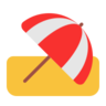 Parapluie au sol Emoji ⛱ image - Microsoft Classic 2D style