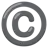 Signo de derechos de copia