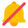 Emoji Bell cu cursa de anulare 🔕 image - Tossface style