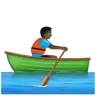 Man Rowing Boat: Dark Skin Tone Emoji 🚣🏿‍♂️ image - WhatsApp style