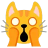 Müdes Katzengesicht Emoji 🙀 image - Google Noto Color Animated style
