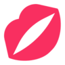 Emoji Sărut Mark 💋 image - Microsoft Classic 2D style