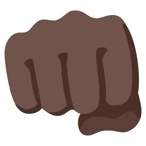 ππΏ - Oncoming Fist: Dark Skin Tone Emoji meaning, copy and paste ...