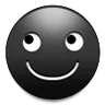 Black Smiling Face ☻ image - Samsung style