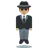 Person In Suit Levitating: Medium Skin Tone
