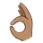 Ok Hand: Medium Skin Tone