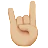 Sign Of The Horns: Medium-Light Skin Tone