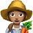Woman Farmer: Medium Skin Tone
