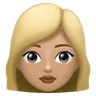 Woman: Medium-Light Skin Tone Emoji 👩🏼 image - Huawei Harmony OS style