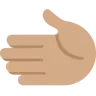 Leftwards Hand: Medium Skin Tone Emoji 🫲🏽 image - Twitter / X (Twemoji) style