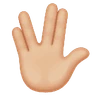 Vulcan Salute: Medium-Light Skin Tone Emoji 🖖🏼 image - Huawei Harmony OS style