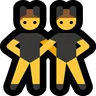 Men With Bunny Ears Emoji 👯‍♂️ image - Microsoft Windows 10 Segoe UI Emoji style