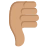Thumbs Down: Medium Skin Tone