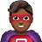 Man Superhero: Medium-Dark Skin Tone