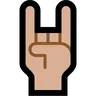 Sign Of The Horns: Medium-Light Skin Tone Emoji 🤘🏼 image - Microsoft Windows 10 Segoe UI Emoji style