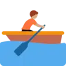 Person Rowing Boat: Medium Skin Tone Emoji 🚣🏽 image - Twitter / X (Twemoji) style