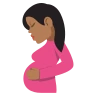 Pregnant Woman: Medium-Dark Skin Tone Emoji 🤰🏾 image - EmojiTwo style
