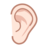 Ear: Light Skin Tone