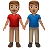 Men Holding Hands: Medium Skin Tone
